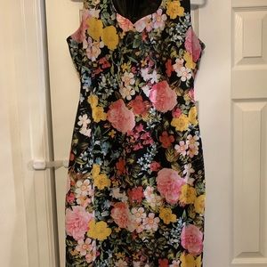 New York & Company Sheath Floral Dress below knee